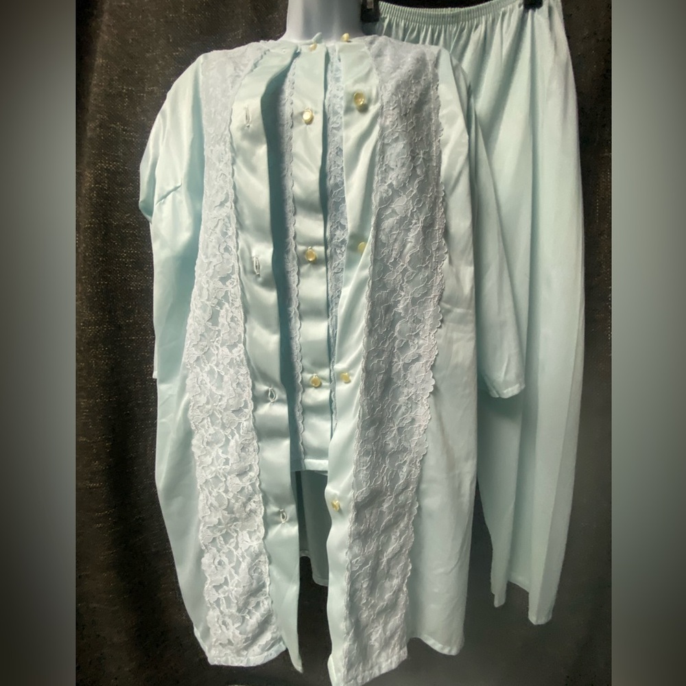 Vintage 3pc Care Free Lingerie Pajama Set